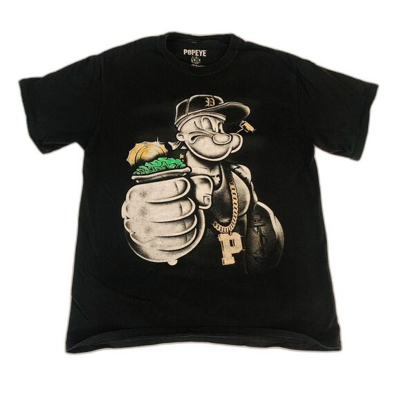 Popeye the Sailor Man Other - Popeye the Sailor Man Black t-shirt